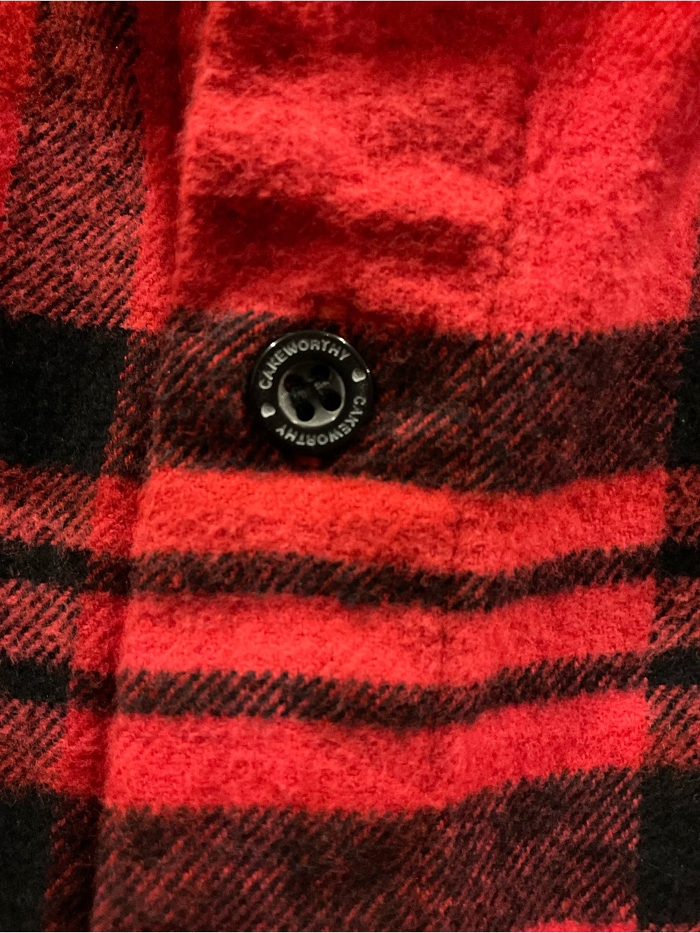 BEETLEJUICE x CAKEWORTHY - RARE LYDIA FLANNEL L/S Red&Black Flannel UNISEX 2XL - Picture 5 of 9